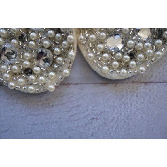 H&M Embellished Pearl & Rhinestone Peter Pan Collar - Detachable Statement - Picture 6 of 10